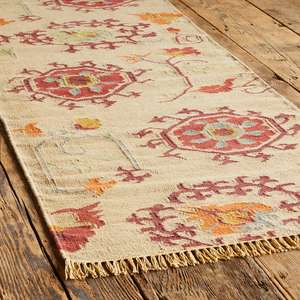 Alfombra Kilim de lana de la mejor calidad 100% para casas de calidad, alfombra geométrica de yute de lana para decoración de lujo para el hogar - Product Image 4