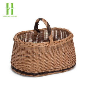 ¡MEJOR VENDEDOR! Cesta de almacenamiento de ratán para Picnic rectangular, diseño moderno, accesorios para el hogar, materiales naturales para la salud estética - Product Image 4