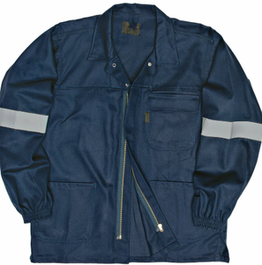 Chaqueta de soldadura de cuero de vaca resistente al fuego - Product Image 3