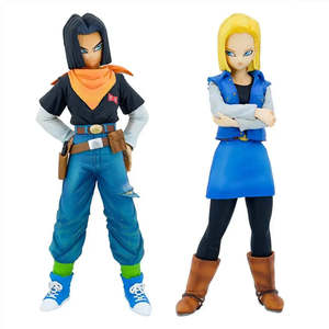 Figurines en plastique Dragon Ball Android 17 & 18 inspirées de l'animation japonaise - Product Image 1