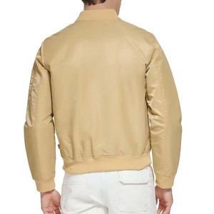 Chaqueta Bomber de satén liso de calidad superior Precio barato Chaqueta universitaria de seda de satén de alta calidad - Product Image 2