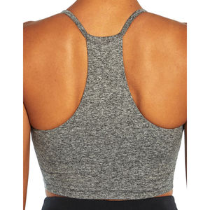 Soutien-gorge de sport sans couture de haute qualité avec soutien moyen Design longue ligne Bonnets souples amovibles Caractéristique respirante - Product Image 4