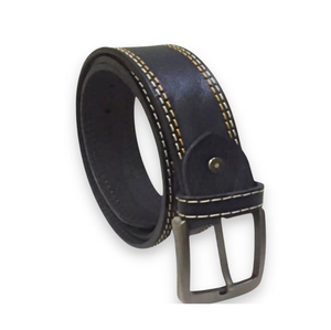 Ceinture en cuir de buffle pleine fleur vintage classique boucle ardillon confortable décontracté longueur personnalisée ceintures en cuir véritable du Pakistan - Product Image 2