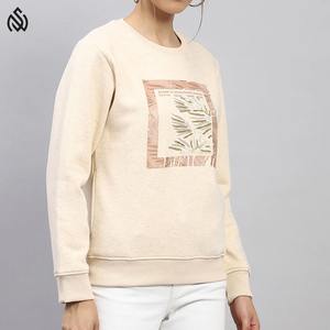 Sudadera de lana de algodón suave de gran tamaño transpirable informal, hombro caído, respetuoso con el medio ambiente, antiarrugas, Parte delantera larga para invierno - Product Image 4