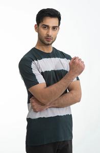 เสื้อยืดผู้ชายผ้าฝ้ายเนื้อหนาสำหรับออกกำลังกาย สตรีทแวร์ ทรงหลวม สไตล์ลำลอง รับสกรีนโลโก้จากโรงงาน - Product Image 4