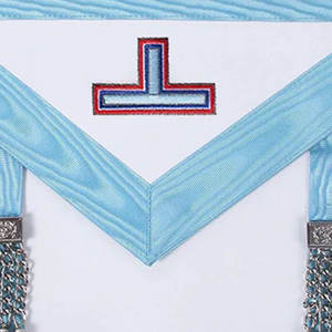 Masonic Collection-CRAFT regalia Master masons ผ้ากันเปื้อนระดับ3rd-สีน้ำเงิน COLOUR-ronpex lambskin พรีเมี่ยม - Product Image 3