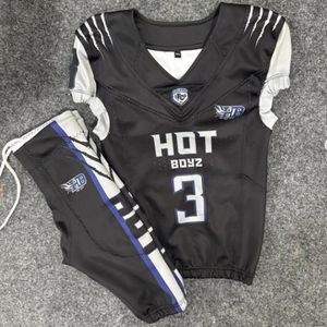 Uniforme de Fútbol Americano Personalizado, Transpirable, 100% Poliéster, Jersey y Pantalones Cortos para Adultos, Tallas Personalizadas - Product Image 5