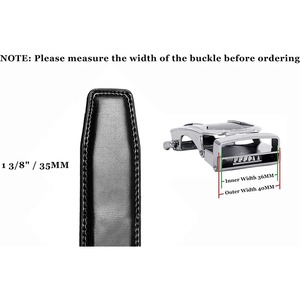 Cinturón elástico tejido elástico con punta de cuero elástico ajustable negro para hombre con logotipo personalizado - Product Image 3