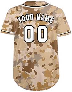 Nueva camiseta de béisbol personalizada para hombres, mujeres y jóvenes, estampado de camuflaje transpirable, ropa deportiva personalizable con nombre y número - Product Image 4
