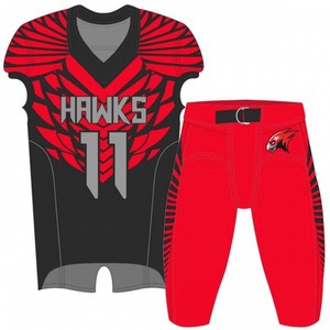 Uniformes stylisés de maillot de football américain sublimés 100% polyester personnalisation broderie uniforme de football américain - Product Image 2