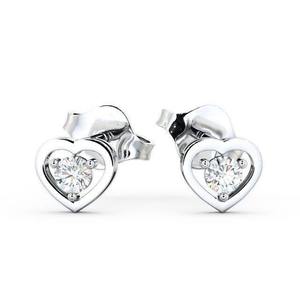 Pendientes de tuerca de cuatro garras de diseño clásico para mujer, pendientes de diamantes de laboratorio certificados IGI chapados en rodio de oro blanco sólido de 18 quilates de lujo - Product Image 4
