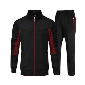 Ropa deportiva de moda al por mayor, chándal azul marino con cremallera, chándal personalizado con cremallera en blanco para hombre de alta calidad - Product Image 2