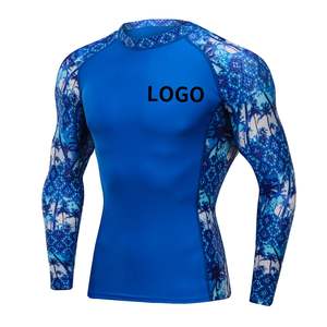 Wholesale Custom Sublimation Spandex Surf Short Design Your Own <b>Long</b> <b>Sleeve</b> Compression Shirts - Product Image 2