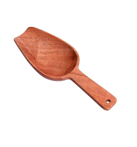 Cuillère à farine en bois Cuillère à cuillère en bois faite à la main écologique pour mesurer les cuillères à riz à farine de sucre - Product Image 5