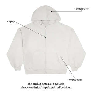 Prix usine Polyester Hoodies 320 GSM Sweats lourds Vente en gros Doux Confortable Premium Sweats chauds - Product Image 4