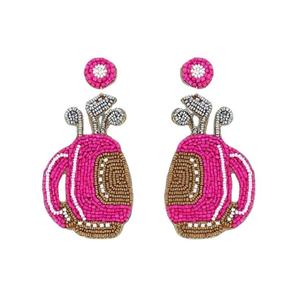 Pendientes de Encaje al por Mayor con Cuentas, Joyería Personalizada con Múltiples Cuentas para Fiestas y Eventos Festivos para Mujer - Product Image 4