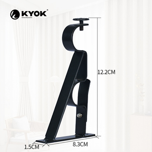 Soportes Metálicos para Cortinas KYOK en Forma de U, Diseño Moderno, Acabado Negro, Dorado, Plateado y Bronce - Product Image 6