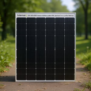 Panneau solaire monocristallin PERC sans cadre Solarman SM-305-60M à demi-cellules - Certifié TUV pour emballage sur palette - Product Image 3