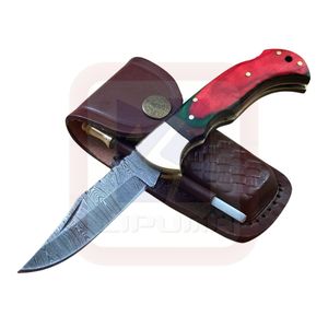 Multicolor Resin Handle Steel Guard Handmade Damascus Fixed Blade <b>Knife</b> Outdoor Survival Collecting <b>Knives</b> - Product Image 1