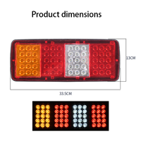 Approvisionnement direct usine Nouveau feu arrière 75 LED 24V pour camion et remorque, clignotant, accessoires d'éclairage automobile LEDTK-065