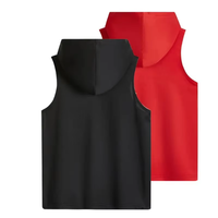 Ensemble de deux gilets à capuche en jersey de couleur unie pour bébés garçons, 100% coton, service ODM, personnalisable, été, décontracté, confortable, pour enfants
