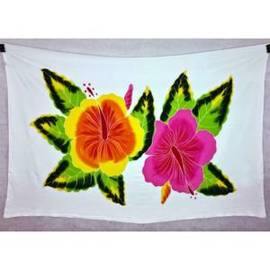 Pareos Hawaianos Pintados a Mano 100% Rayón de Alta Calidad, Ropa de Playa Personalizada al por Mayor, Cubierta para las Islas del Pacífico Asiático HPSU007-01-180 - Product Image 1
