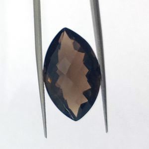 2 piezas de cuarzo ahumado natural 25x15mm Marquise Checker Cut 41,2 Cts Iroc Sales Piedra preciosa de topacio ahumado de alta calidad US $26 - Product Image 5