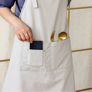 ผ้ากันเปื้อนแขนกุดผ้าคอตตอนสำหรับเชฟทำจากผ้าใบสำหรับใช้ในสวนมีโลโก้ออกแบบได้ตามต้องการ - Product Image 2