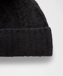 Gorro de Punto con Diseño Personalizado OEM, Mezcla de Lana Negra, Forro Polar, Pompón, Súper Suave, Cálido y Elástico, Unisex - Product Image 4