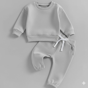 Conjunto de Ropa de Algodón para Bebé, Sudadera Suave y Pantalones Deportivos - Product Image 1