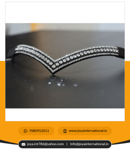 Brida de caballo occidental de 5 filas en forma de V con logotipo personalizado al por mayor en cuero transparente/Negro/negro/marrón Precio del fabricante - Product Image 3