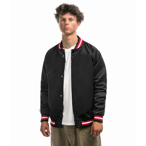 แจ็คเก็ตวาร์ซิตี้แขนยาวแฟชั่นปี 2026 ดีไซน์ยูนิเซ็กซ์ ผ้าซาติน สำหรับผู้ชาย  ขั้นต่ำในการสั่งซื้อน้อย ขายดี แจ็คเก็ตเบสบอลสไตล์วิทยาลัย - Product Image 1