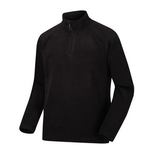 Haute qualité hommes quart Zip sweat noir couleur col montant pull à manches longues Street Wear sweats col rond pull - Product Image 1