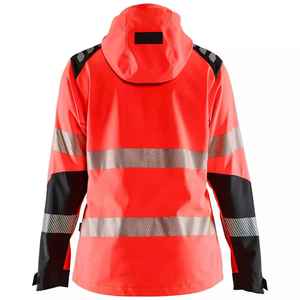 Veste de sécurité de travail haute visibilité pour homme Polyester durable et respirant coupe-vent bicolore haute visibilité réfléchissante chantier de construction - Product Image 6
