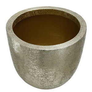 Diseño moderno elegante maceta de suelo florero atractivo Rochelle hoja azul ondulado maceta áspera Metal Premium para fiestas de boda - Product Image 4