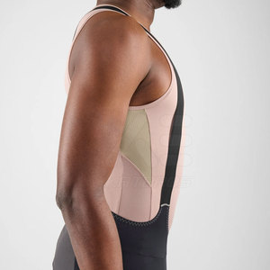 KATOROS Camiseta deportiva de manga corta para hombre, transpirable, de secado rápido, de licra/poliéster/malla, camiseta sin mangas para ciclismo, color rosa - Product Image 5
