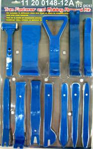 12pcs Nylon + Fiberglass Trim Fastener Molding Panel Removal Kit-Red/Blue Color ITA <b>Tools</b> - Product Image 3