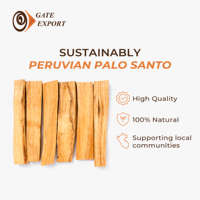 Varilla de Madera de Palo Santo Orgánica Premium, Gruesa, Proveniente de una Fuente Sostenible de Perú, para Aromaterapia en Interiores y Uso Doméstico