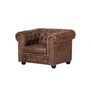 Hot Sale Modern Genuine Leather Armchair One <b>Seat</b> Sofa for School Park Workshop Living Room Use - Product Image 2