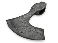 Tête de hache viking barbue en acier au carbone industriel en gros |   Hache de survie pour le camping avec manche en bois |   Hache de chasse d'extérieur personnalisée