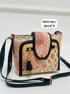 2024 nouveau sac fourre-tout personnalisé multicolore fait à la main pour femmes sac à main fantaisie en coton multicolore - Product Image 3