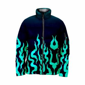 Custom Logo Printed High Quality Men's <b>Puffer</b> Varsity <b>Jacket</b> Woolen Winter Plus Size XL Hooded Zipper Letter Sublimation - Product Image 1