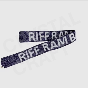 AGGIES Customized <b>White</b> Gold Seed Bead Bag Straps Beaded <b>Purse</b> Strap for Fashion Bags Design Accessories - Product Image 4