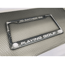 Cadres de plaque d'immatriculation de voiture en aluminium sur le thème du golf, support de plaque d'immatriculation LED pour la décoration de voiture, compatible avec Tesla et Ford - Product Image 6