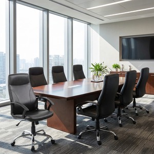 Sillón Richmond de estilo moderno, silla elevadora, reposacabezas ajustable, función de masaje para el hogar, oficina, uso en conferencias, hecho de aluminio PU - Product Image 3