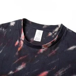 High Quality Men's <b>Tie</b> Dye T-Shirt Custom Own Logo Half Sleeve O-Neck Breathable T-shirt for men For Sale - Product Image 2