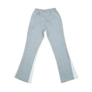 Pantalones de hombre, Pantalones rectos curvos a rayas, tiro alto, ajuste ancho y acampanado, cintura elástica, pantalones de chándal, pantalones casuales de pierna ancha - Product Image 2