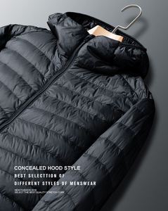 Chaqueta de Invierno Acolchada para Hombre de Alta Calidad con Capucha, Diseño Personalizado, Nueva Moda, Tela de Lona Impermeable y Transpirable - Product Image 4