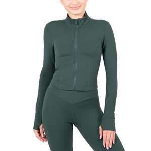 OEM Vêtements de Sport 3 Pièces Veste de Gym à Manches Longues Ensemble de Leggings Vêtements de Fitness et de Yoga Sans Couture Ensemble de Yoga pour Femmes Athlétique d'Entraînement - Product Image 1