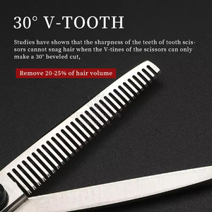 Ciseaux de coiffure en acier inoxydable de qualité supérieure Ciseaux de coiffure pour la coupe de cheveux vente en ligne en usine - Product Image 4